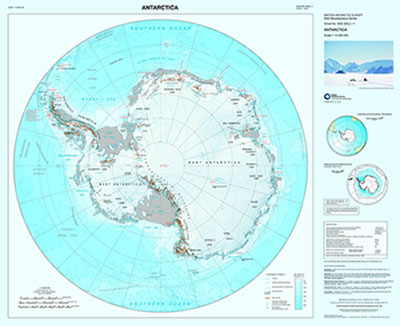 map of antarctica. CLICK MAP TO ORDER